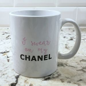 New "I swear on my Chanel" Ceramic Mug w gift box